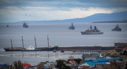 La Armada de Chile se desplegó en el Estrecho de Magallanes