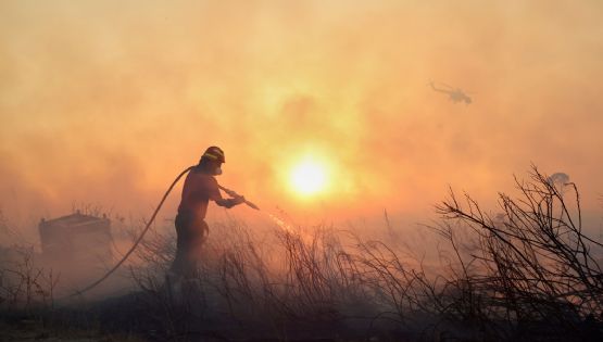 Grecia lucha contra incendios forestales en medio de una fuerte ola de calor