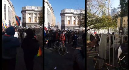 Tensión en la Convención Constitucional: incidentes en las afueras del exCongreso