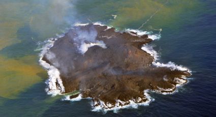 Japón: un volcán submarino hizo emerger una nueva isla