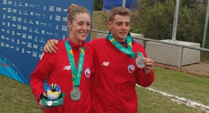 Martín y Catalina Vidaurre ganan las primeras medallas para Chile en Santiago 2023