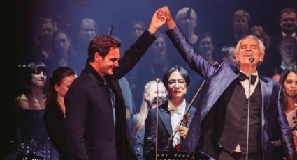 Andrea Bocelli hace emocionar hasta las lágrimas a Roger Federer