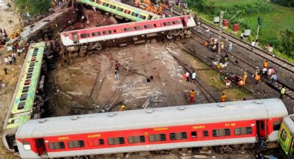 Drama en India tras terrible choque de trenes