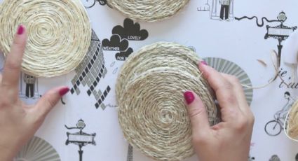 ¡Rápido y fácil! Crea estos bonitos posavasos con solo 2 materiales