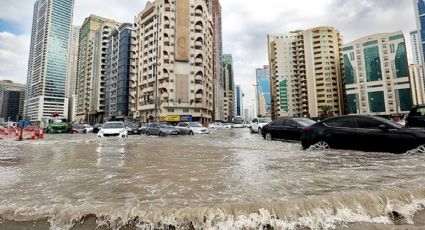 Dubai bajo el agua: lluvias intensas provocaron el equivalente a 2 años de aguaceros