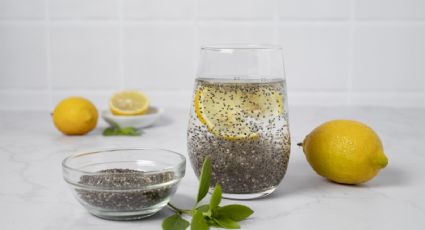 Prepara agua de chía con limón para prevenir el envejecimiento prematuro