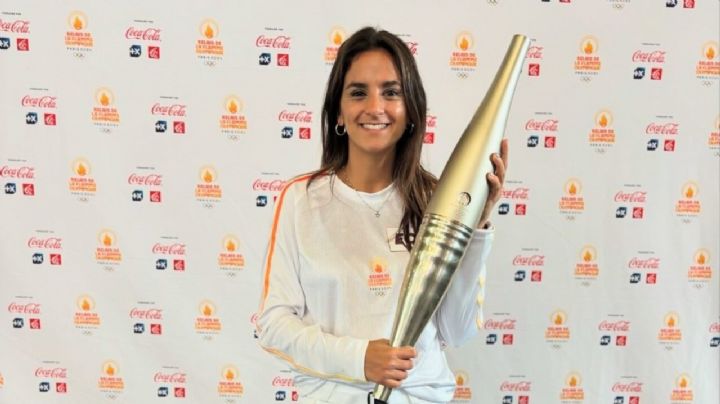 Histórica: Manuela Urroz portó la antorcha olímpica de París 2024