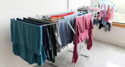 Haz un tender casero con pocos elementos y seca tu ropa sin problemas en invierno