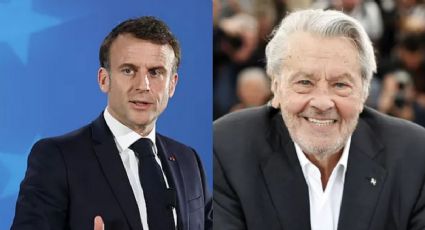 Emmanuel Macron expresó la tristeza de Francia por la partida de Alain Delon