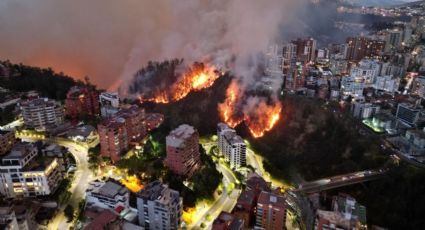 Los incendios forestales causan un preocupante panorama en Quito