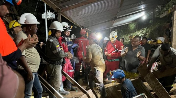 Colombia: rescatan a 18 mineros que pasaron 12 horas atrapados en un socavón